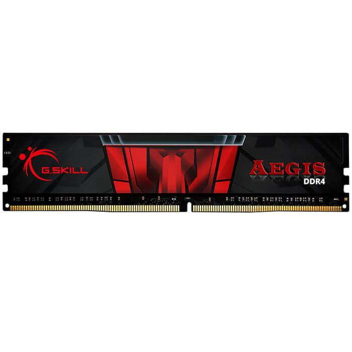 رم کامپیوتر جی اسکیل مدل AEGIS-GISB DDR4 3000MHz CL16 ظرفیت 8 گیگابایت G SKILL AEGIS-GISB 8GB(1x8GB) 1Ch DDR4 3000MHz CL16 RAM